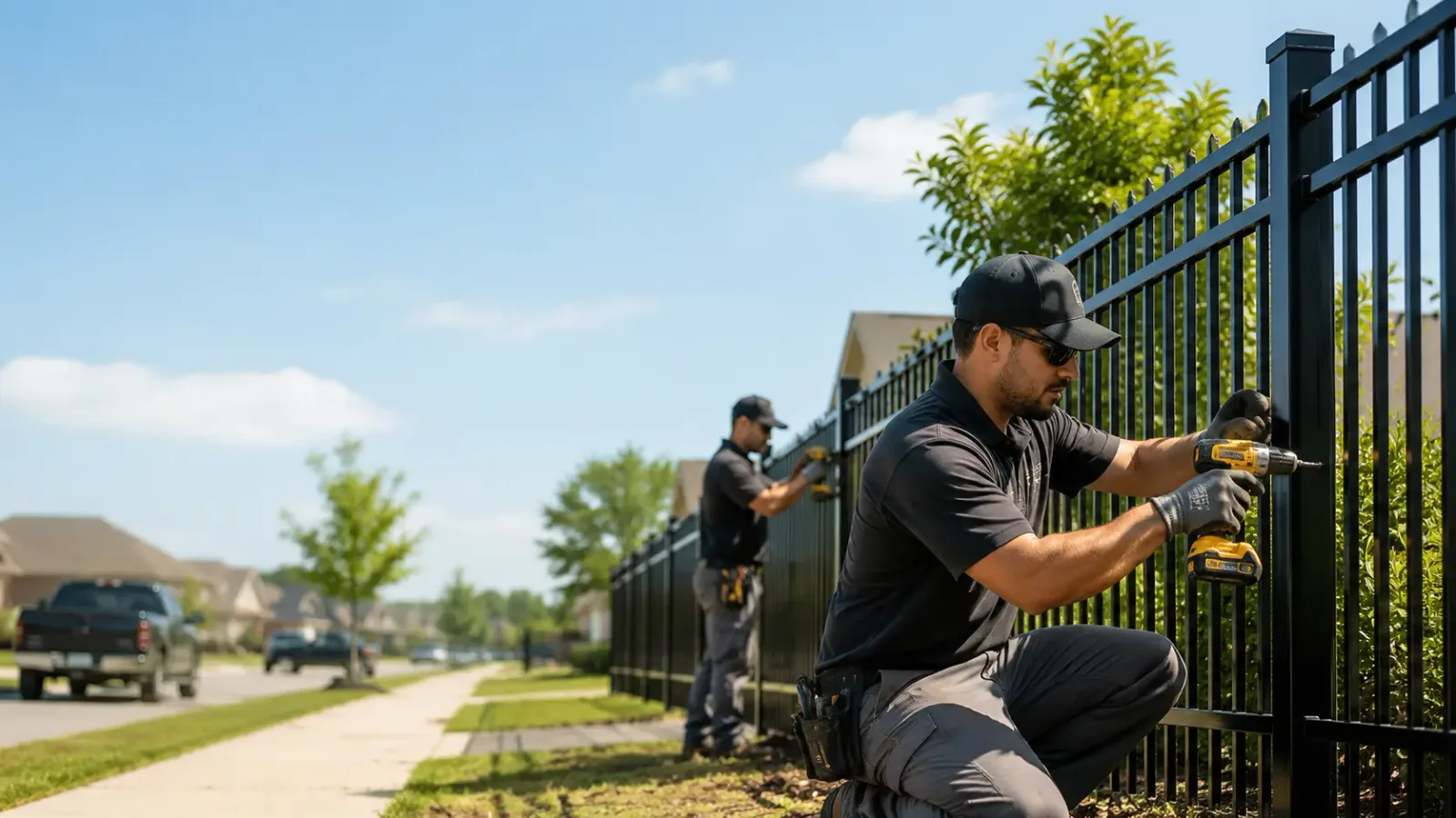 Metal Fence Installation in Banks, AR